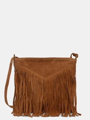 Answear.LAB torebka zamszowa kolor brązowy