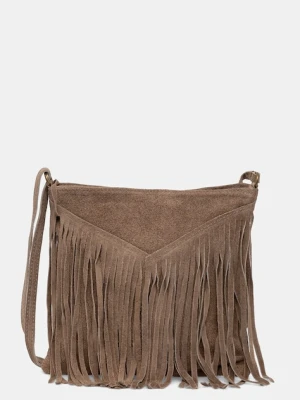 Answear.LAB torebka zamszowa kolor brązowy