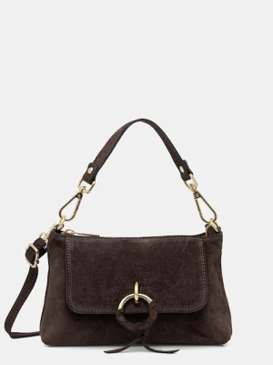 Answear.LAB torebka zamszowa kolor brązowy