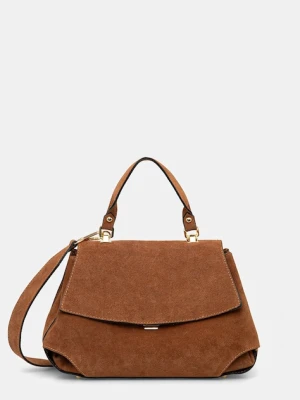 Answear Lab torebka zamszowa kolor brązowy Answear.LAB