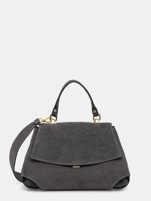 Answear.LAB torebka zamszowa kolor szary