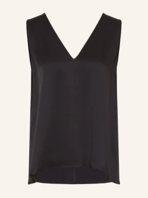 Antonelli Firenze Bluzka Bergamo Z Satyny schwarz