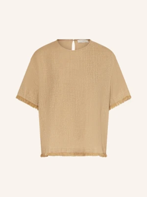 Antonelli Firenze Bluzka Bez Rękawów Dumont Z Frędzlami beige