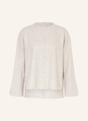 Antonelli Firenze Bluzka Cabernet Z Błyszczącą Przędzą beige