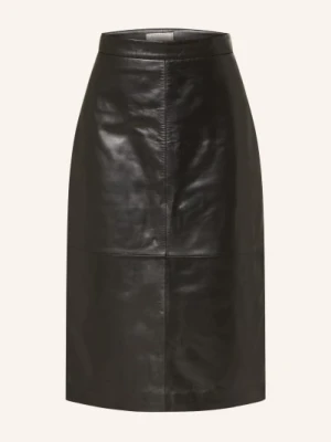 Antonelli Firenze Skórzana Spódnica schwarz