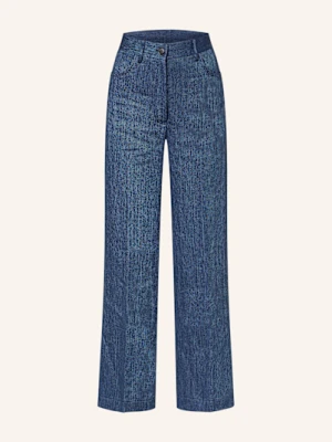 Antonelli Firenze Spodnie Z Lnu Taormina W Stylu Jeansowym blau