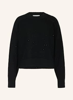 Antonelli Firenze Sweter Crasso Z Cekinami schwarz