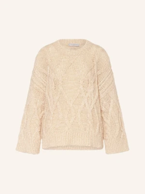 Antonelli Firenze Sweter Trevi Z Błyszczącą Przędzą braun