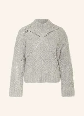 Antonelli Firenze Sweter Z Alpaki Calpurnia Z Cekinami grau