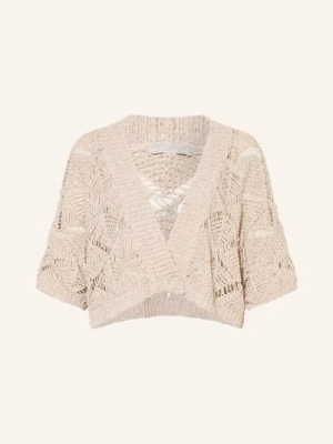 Antonelli Firenze Sweter Z Cekinami beige