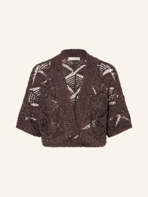 Antonelli Firenze Sweter Z Cekinami braun