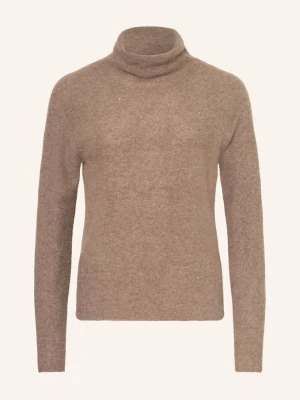 Antonelli Firenze Sweter Z Golfem Castiglia Z Kaszmirem I Cekinami beige