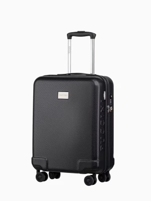 Antracytowa twarda walizka kabinowa o strukturze plastra miodu Puccini