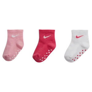 Antypoślizgowe skarpety do kostki dla niemowląt Nike (3 pary) - Wielokolorowe