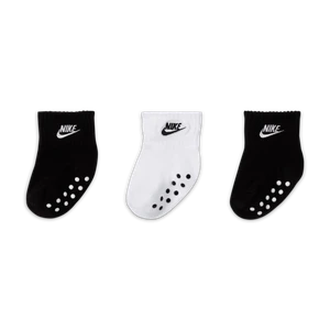 Antypoślizgowe skarpety do kostki dla niemowląt Nike (6–12 M) (3 pary) - Wielokolorowe