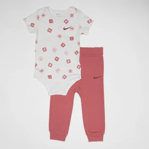 Zdjęcie produktu Nike AOP Bodysuit Leggings Set uniseks Rampersy i zestawy dla niemowląt czerwony rozmiar Odzież