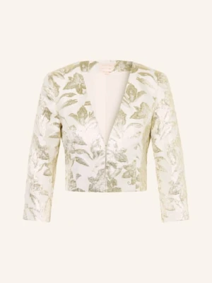 Apart Bolero Żakardowe Z Rękawami 3/4 gold