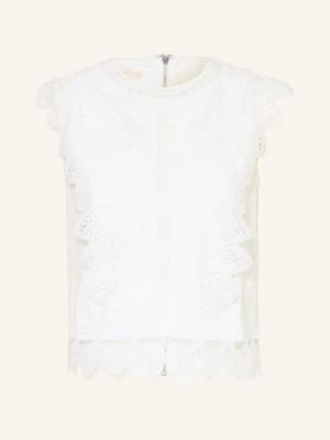 Apart Koszulka Z Koronką weiss