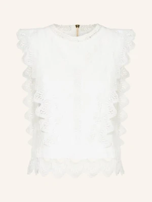 Apart Koszulka Z Koronką weiss