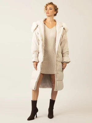 APART Płaszcz zimowy w kolorze kremowym rozmiar: 42