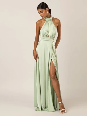 APART Satynowa sukienka w kolorze jasnozielonym rozmiar: 36