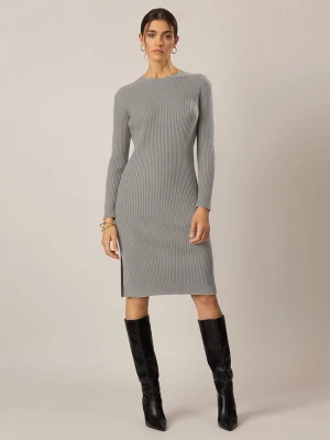 APART Sukienka dzianinowa w kolorze szarym rozmiar: 42