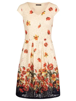 APART Sukienka w kolorze kremowym ze wzorem rozmiar: M