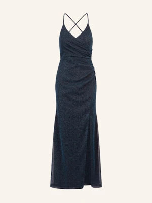 Apart Sukienka Wieczorowa Z Błyszczącą Przędzą blau