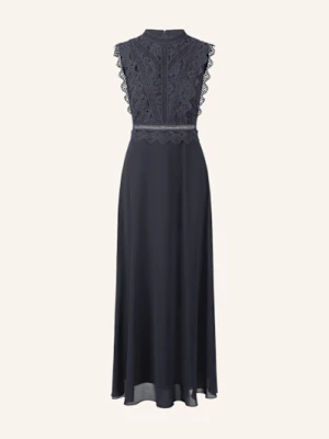 Apart Sukienka Wieczorowa Z Dziurkowaną Koronką blau