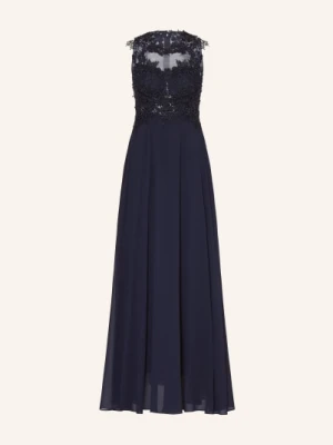 Apart Suknia Wieczorowa Z Koronką blau