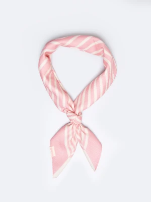 Apaszka damska z wiskozy różowo-kremowa Verdia 601 BIG STAR