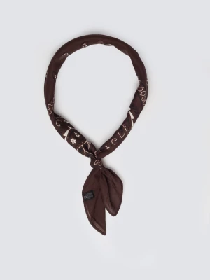 Apaszka typu bandana brązowa Bandi 804 BIG STAR