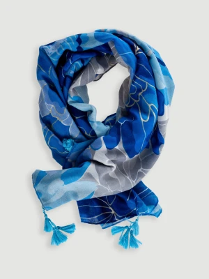 Apaszka w granatowe kwiaty Top Secret