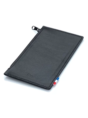 APOCOPE Skórzany portfel w kolorze czarnym - 14,5 x 8 x 0,30 cm rozmiar: onesize