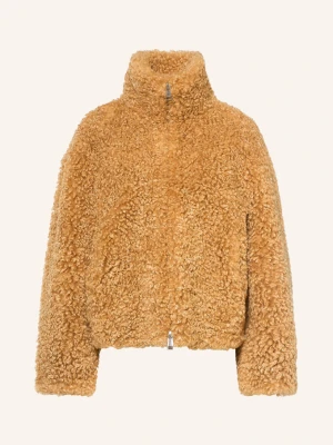 Apparis Kurtka Z Futerkiem Typu Teddy Brooks braun CAMELOWY