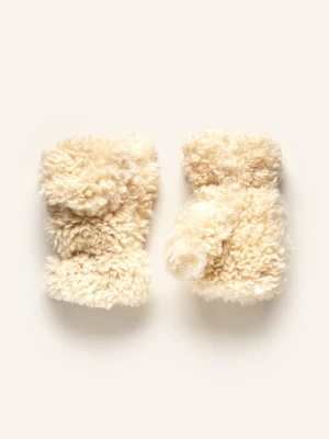 Apparis Rękawiczki Coco Ze Sztucznego Futra beige