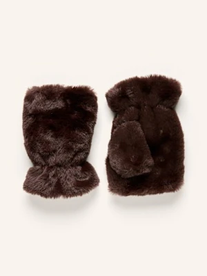 Apparis Rękawiczki Jednopalcowe Ariel Ze Sztucznego Futra braun