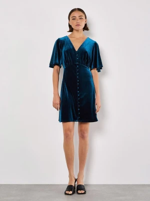 Apricot Aksamitna sukienka w kolorze niebieskim rozmiar: L