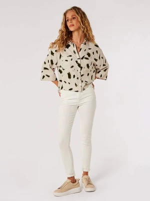 Apricot Bluzka w kolorze kremowo-czarnym rozmiar: XL