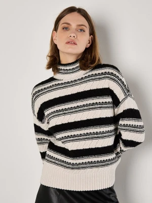 Apricot Sweter w kolorze biało-czarnym rozmiar: S