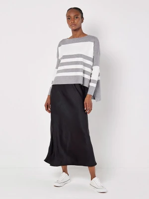 Apricot Sweter w kolorze szaro-białym rozmiar: S