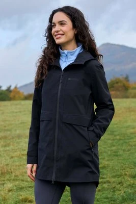 April długa damska kurtka wodoodporna - Black Mountain Warehouse