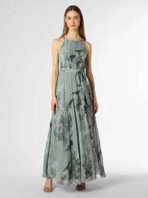 Apriori Damska sukienka wieczorowa Kobiety Szyfon zielony wzorzysty,