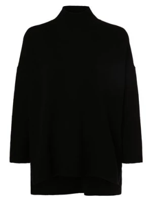 Apriori Damski sweter z wełny merino Kobiety Wełna merino czarny jednolity, L/XL