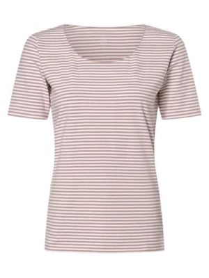 Apriori T-shirt damski Kobiety Bawełna różowy|biały w paski,