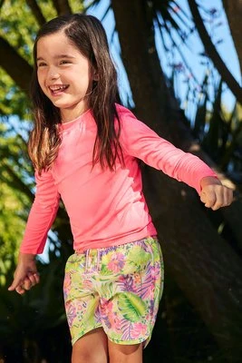 Aqua dziecięca koszulka do pływania z długim rękawem - Pink Mountain Warehouse