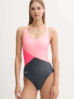 Aqua Speed jednoczęściowy strój kąpielowy kolor szary lekko usztywniona miseczka BELLA