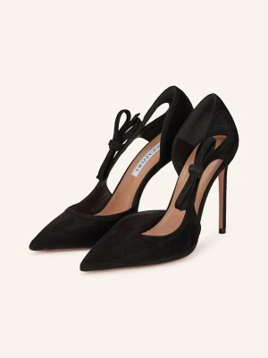 Aquazzura Czółenka Soave schwarz CZARNY