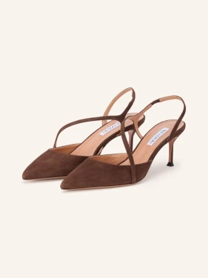 Aquazzura Czółenka Typu Slingback Dynasty braun CIEMNOBRĄZOWY
