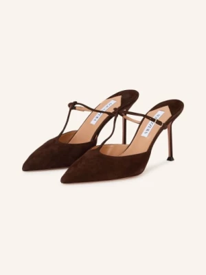 Aquazzura Klapki Sorbonne braun